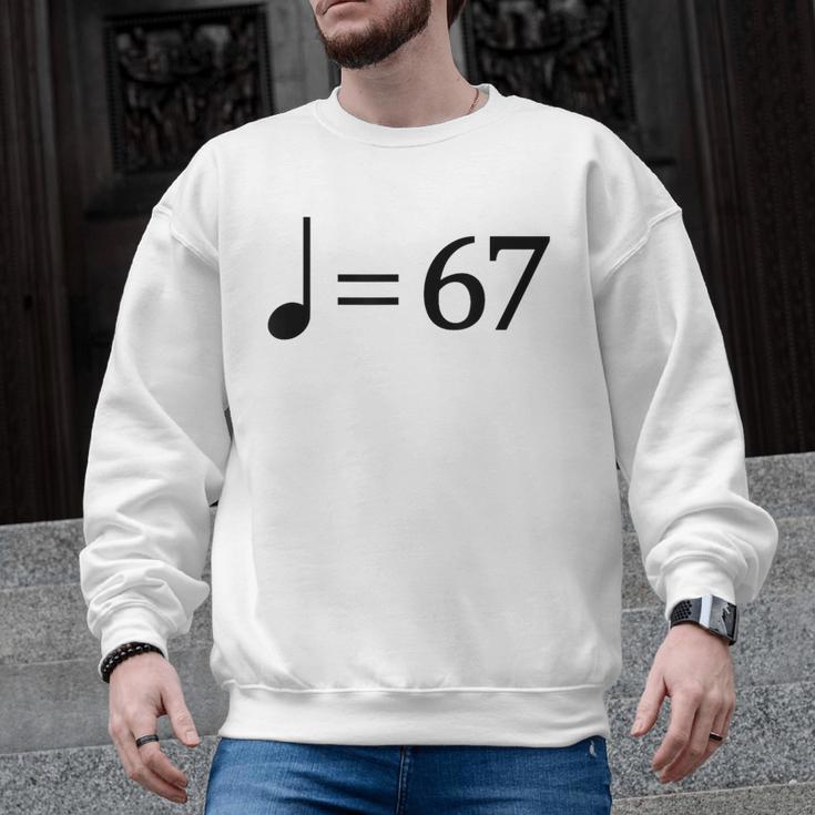67 Music Meme Slang Musician Kids Music Teacher Men Graphic Sweatshirt
