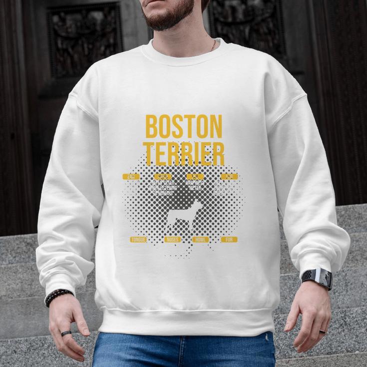 Anatomy Of Boston Terrier Dog Lover Men Graphic Sweatshirt