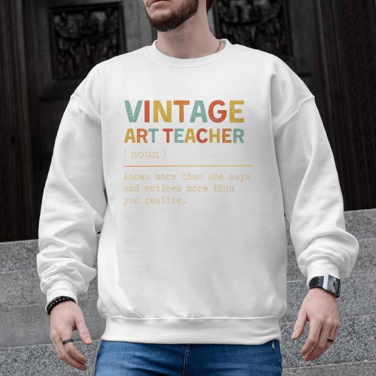 Art Teacher Definition Back To School First Day Men Graphic Sweatshirt