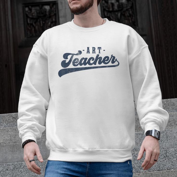 Art Teacher Men Women Cute Vintage Graphic Art Teacher Men Graphic Sweatshirt