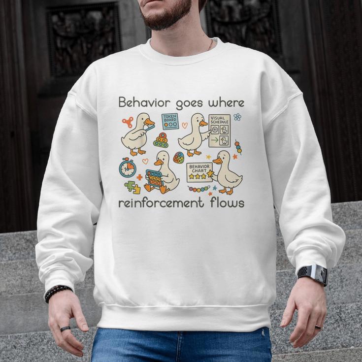 Behavior Analyst Silly Goose RBT ABA Therapy Sped Teacher Men Graphic Sweatshirt