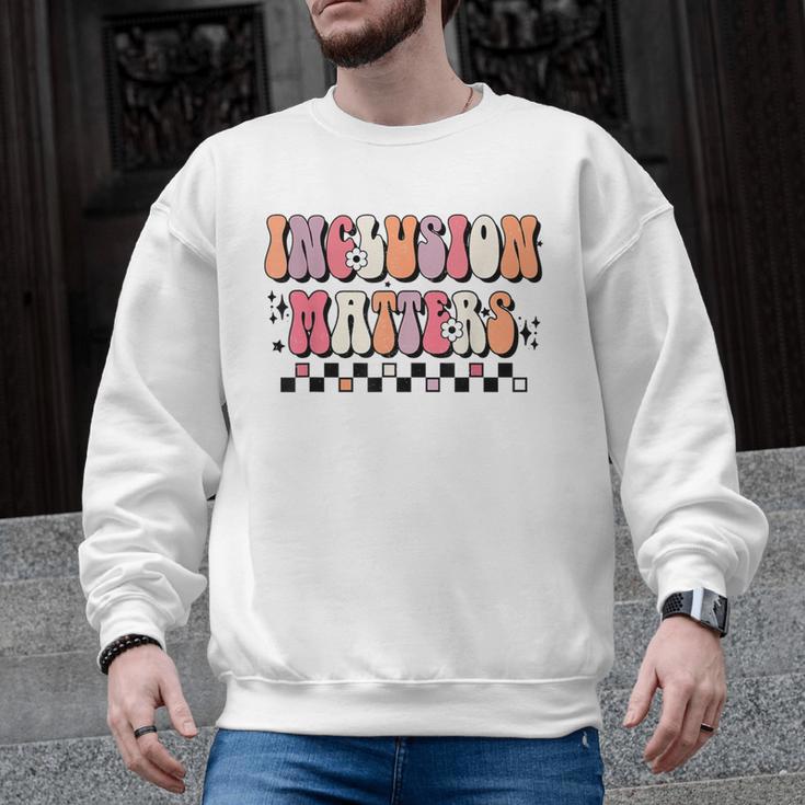Boho Inclusion Matters Special Education SPED Teacher Women Men Graphic Sweatshirt