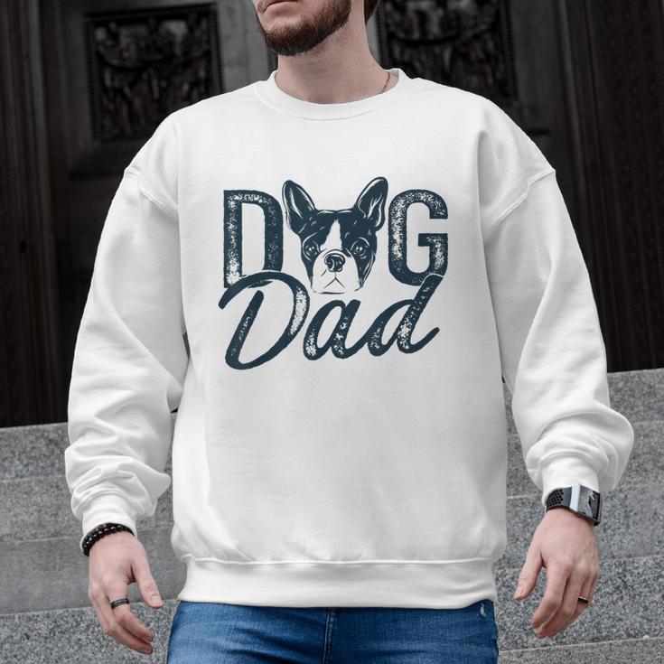 Boston Terrier Dog Dad Men Graphic Sweatshirt