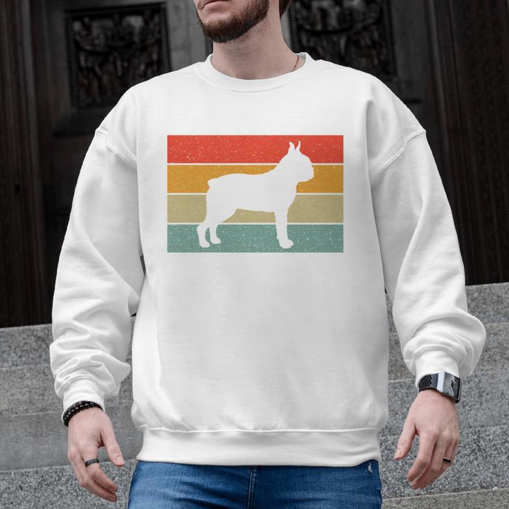 Boston Terrier Dog Lover Retro Vintage Cool For Dog Owner Men Graphic Sweatshirt