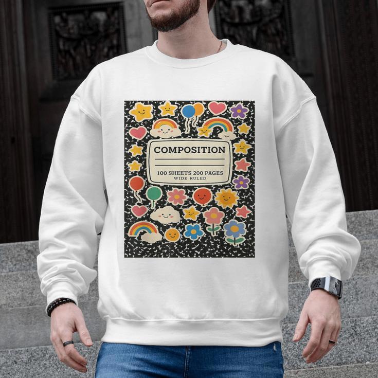 Composition Notebook Costume Teacher Matching Halloween Book Men Graphic Sweatshirt