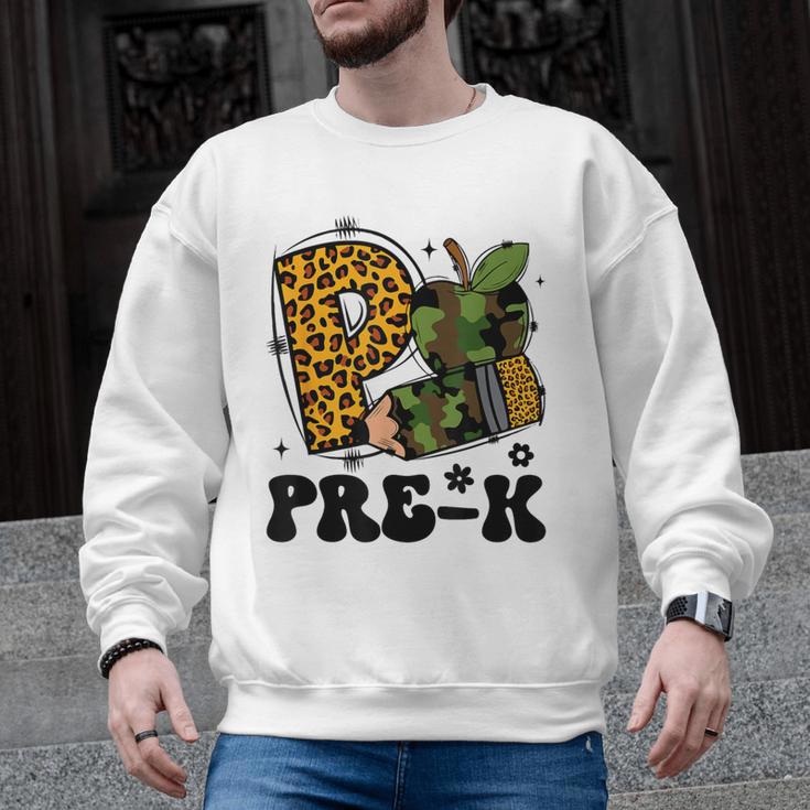Cute Camo Pre K Back To School Teacher Kid Preschool Men Graphic Sweatshirt