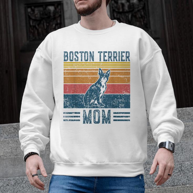Dog Boston Terrier Mom Vintage Boston Terrier Mom Men Graphic Sweatshirt