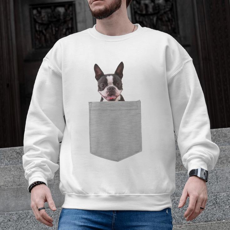 Dog In Your Pocket Boston Terrier For Men Women Girls Kids Men Graphic Sweatshirt