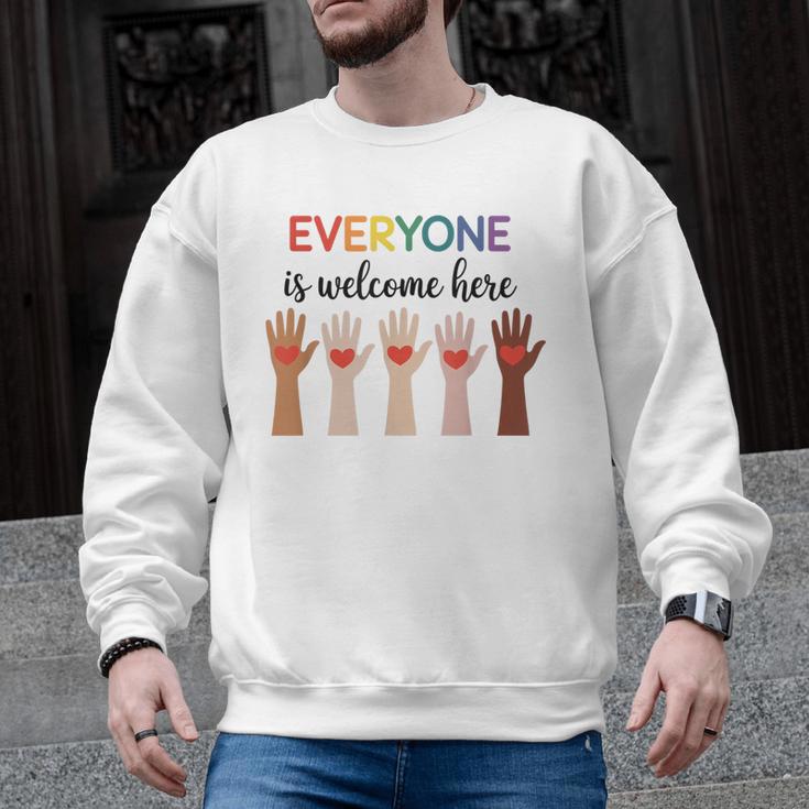 Everyone Is Welcome Here Idaho Teacher Men Graphic Sweatshirt