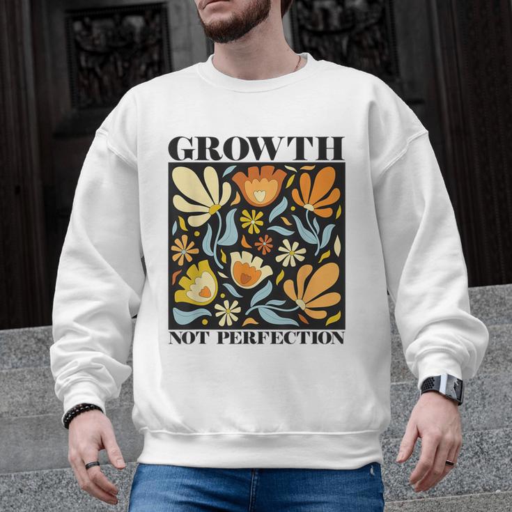 Growth Not Perfection Abstract Florals SPED Teacher Men Graphic Sweatshirt
