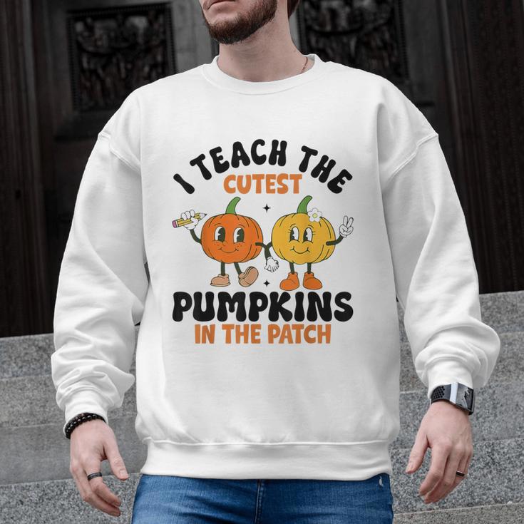 Halloween Teacher I Teach The Cutest Pumpkins In The Patch Men Graphic Sweatshirt