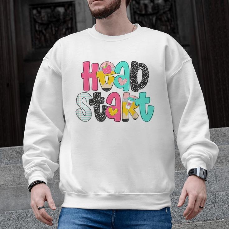 Head Start Team Homeschool Teacher Headstart Back To School Men Graphic Sweatshirt