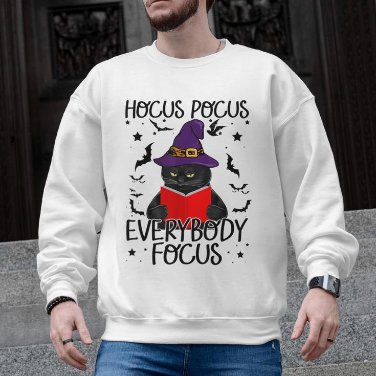 Hocus Pocus Everybody Focus Halloween Teacher For Men Women Men Graphic Sweatshirt