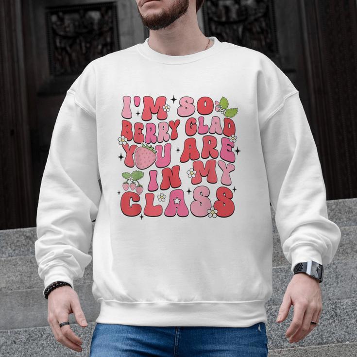 I'm So Berry Glad You Are Strawberry Elementary Teacher Men Graphic Sweatshirt