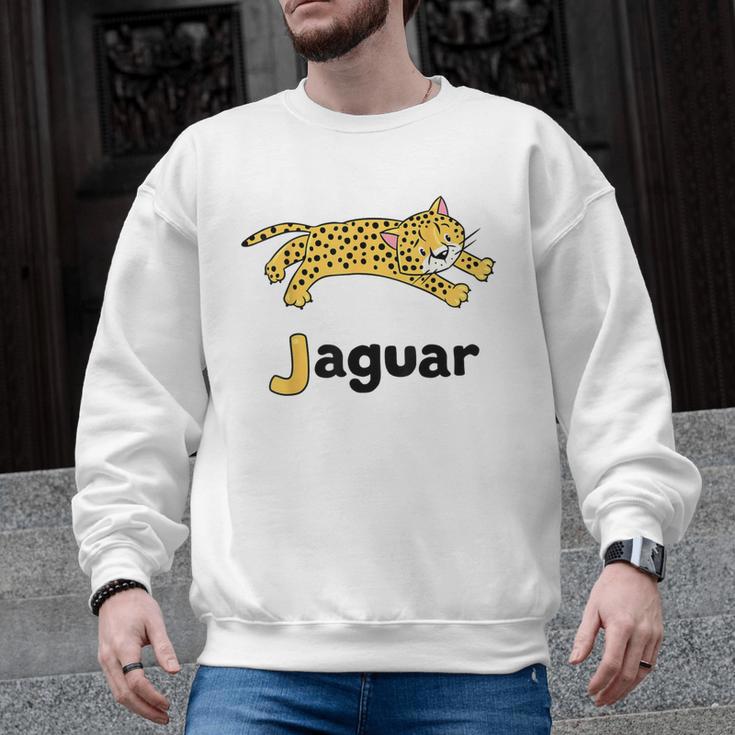 J Is For Jaguar ABC Alphabet T-Shirt For Teachers Students Men Graphic Sweatshirt