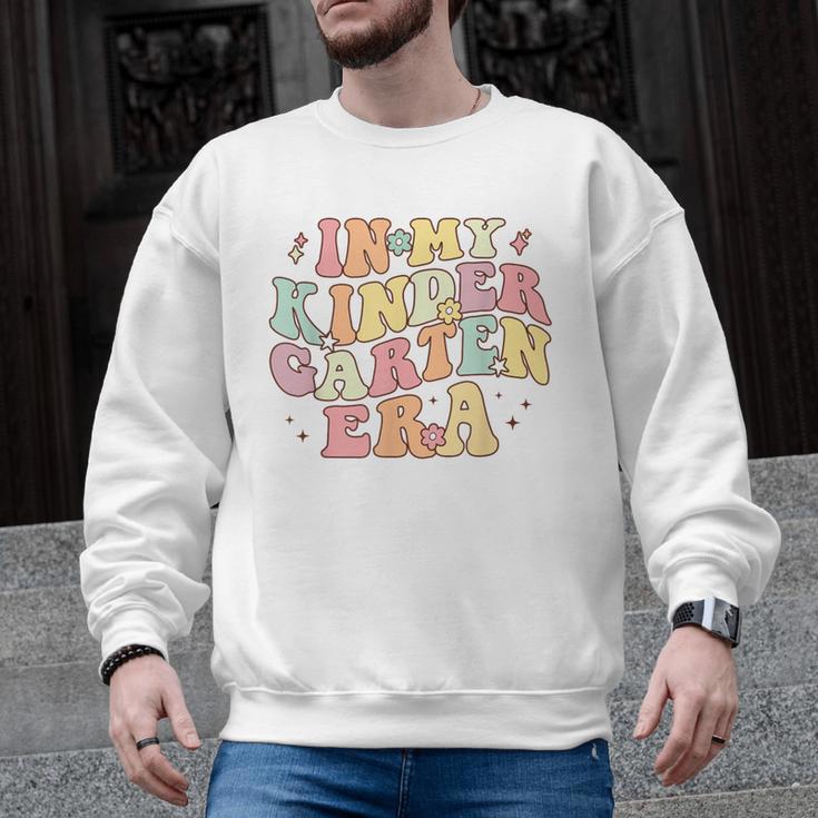 In My Kindergarten Era Retro Back To School Teacher Student Men Graphic Sweatshirt