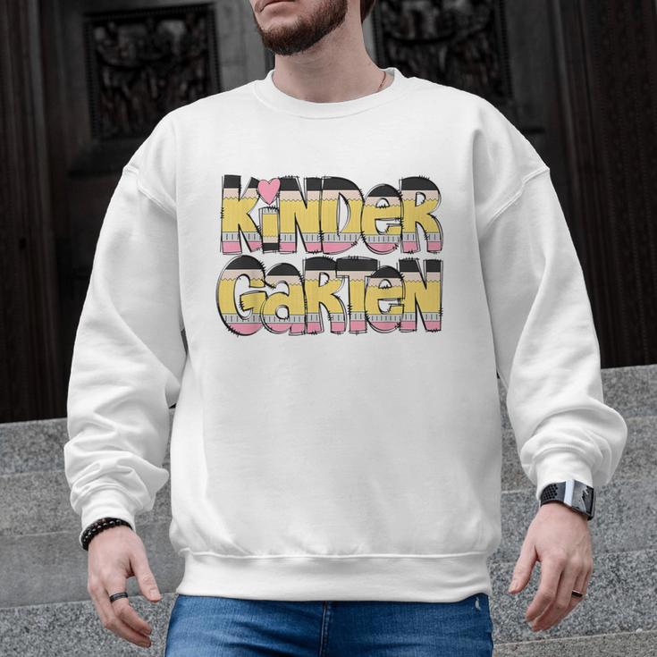 Kindergarten Pencil First Day Of School Teacher Toddler Kids Men Graphic Sweatshirt