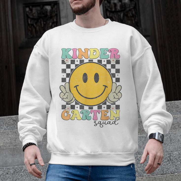 Kindergarten Squad Smile Face Teachers Kids Back To School Men Graphic Sweatshirt