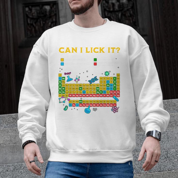 Can I Lick It Periodic Table Science Teacher Student Premium Tri-Blend Men Graphic Sweatshirt