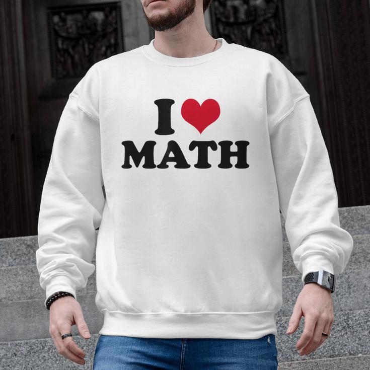 I Love Math Teacher Men Graphic Sweatshirt