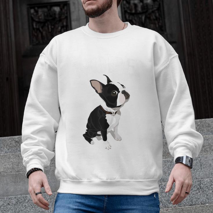 Love NOPE Boston Terrier Dog Lover Men Graphic Sweatshirt