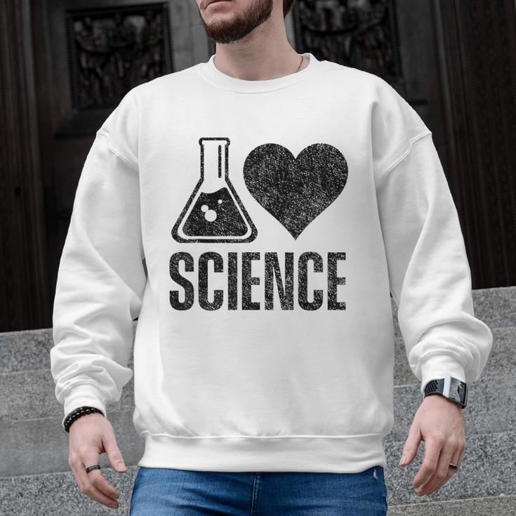 I Love Science Lover Teacher Scientist Sciences Men Graphic Sweatshirt