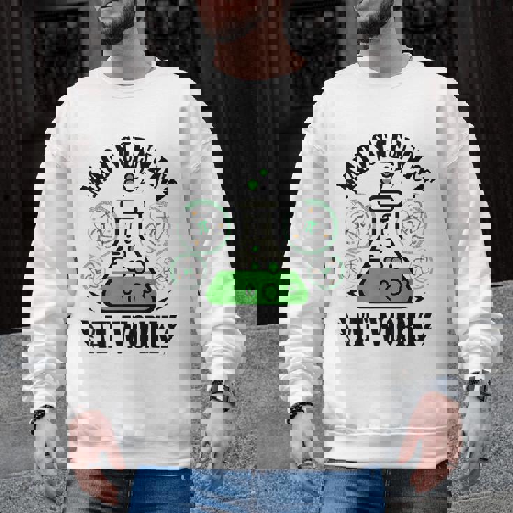 Mad Scientist Science Teacher Halloween Costume Teen Girls Men Graphic Sweatshirt