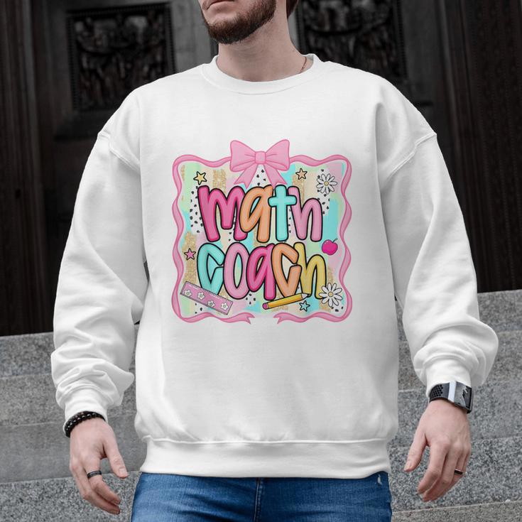 Math Coach Back To School Math Teacher Men Graphic Sweatshirt