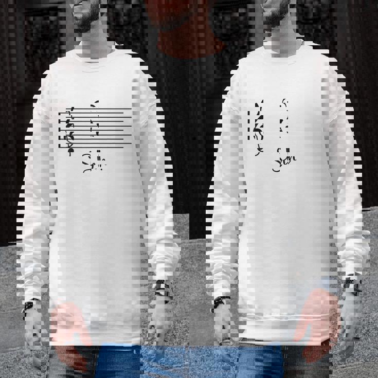 Music Notes Shirt Shh Quarter Fermata Teacher Men Graphic Sweatshirt