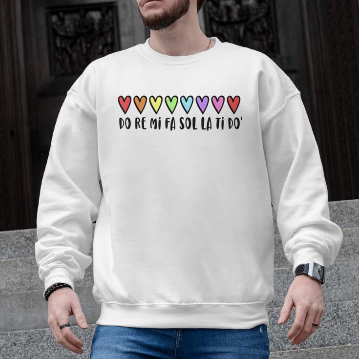 Music Teacher Hearts Music Teaching Men Graphic Sweatshirt