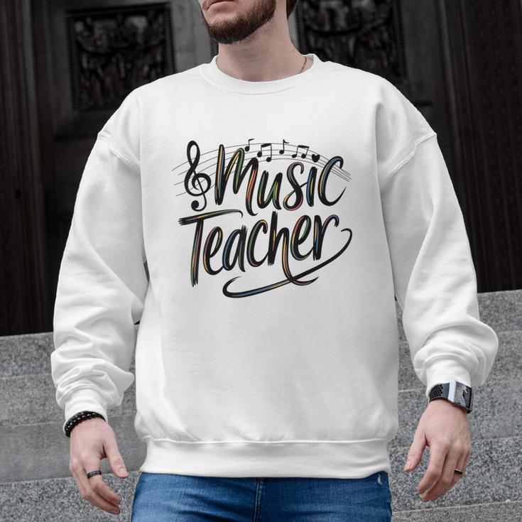 Music Teacher For Women Elementary First Day Of School Men Graphic Sweatshirt