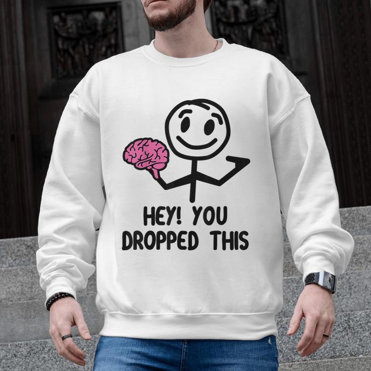 Nerdy Hey You Dropped This Brain Math Teacher Men Graphic Sweatshirt
