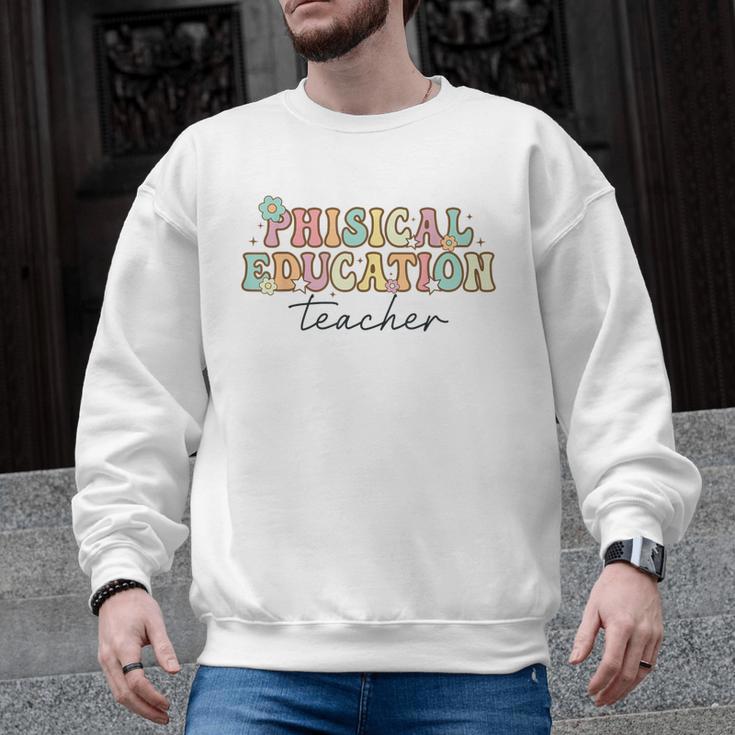 PE Teacher Back To School Physical Education Teacher Men Graphic Sweatshirt