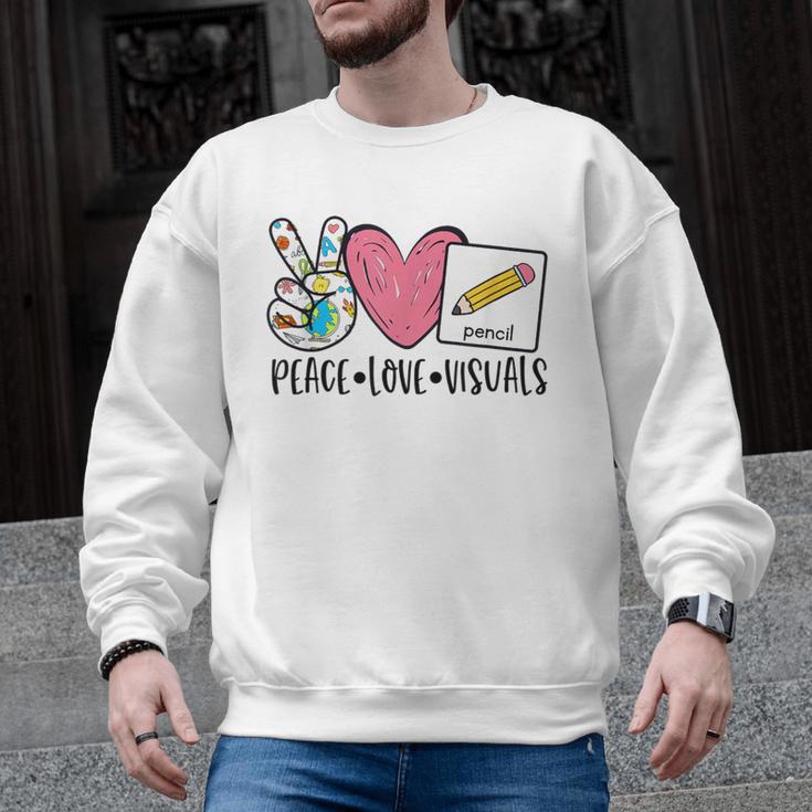 Peace Love Visuals Special Education Teacher Dream Team Men Graphic Sweatshirt