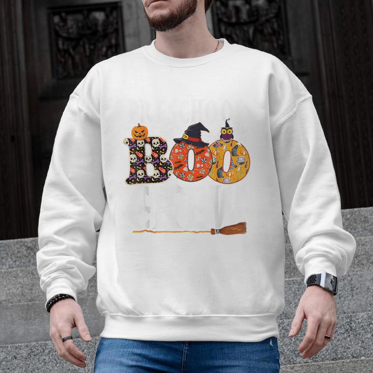 Preschool Boo Crew Teacher Halloween Men Graphic Sweatshirt