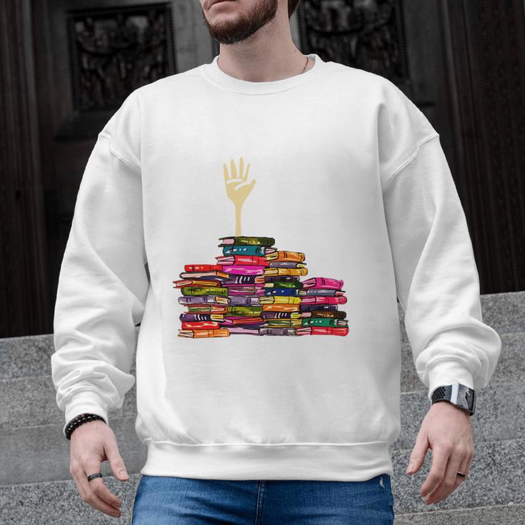 Reading Books Librarian Reader Nerd I'm Ok Teacher School Men Graphic Sweatshirt