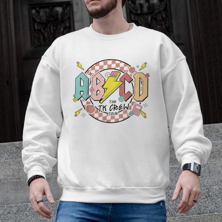 Retro ABCD Transitional Kindergarten Teacher Tour TK Teacher Men Graphic Sweatshirt