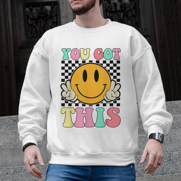 You Got This Retro Smile Motivational Testing Day Teacher Men Graphic Sweatshirt