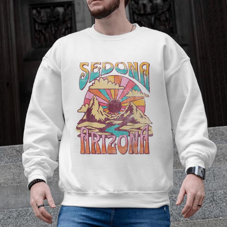 Sedona Arizona Nature Hiking Mountains Outdoors Vintage Men Graphic Sweatshirt