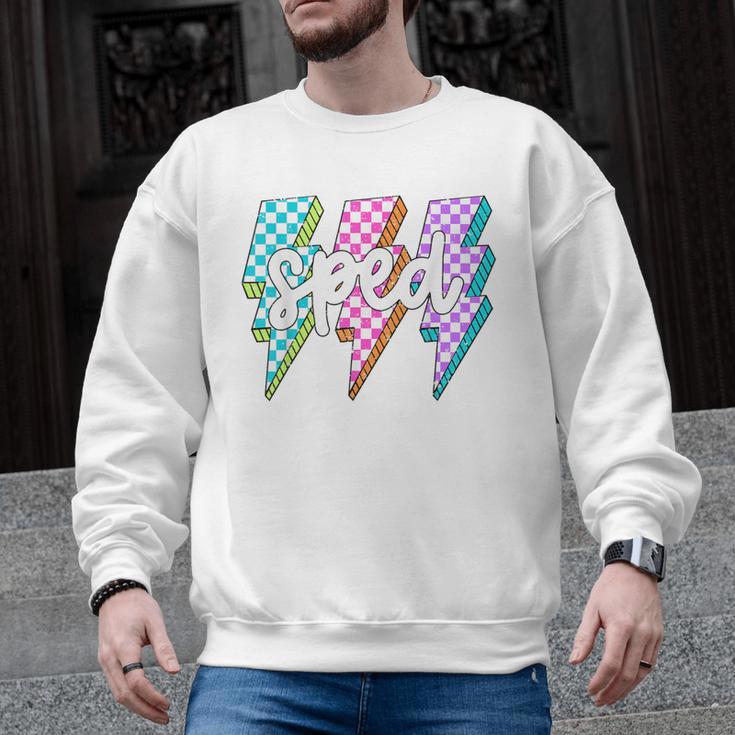 SPED Teacher Squad Lightning Bolt Special Education Men Graphic Sweatshirt