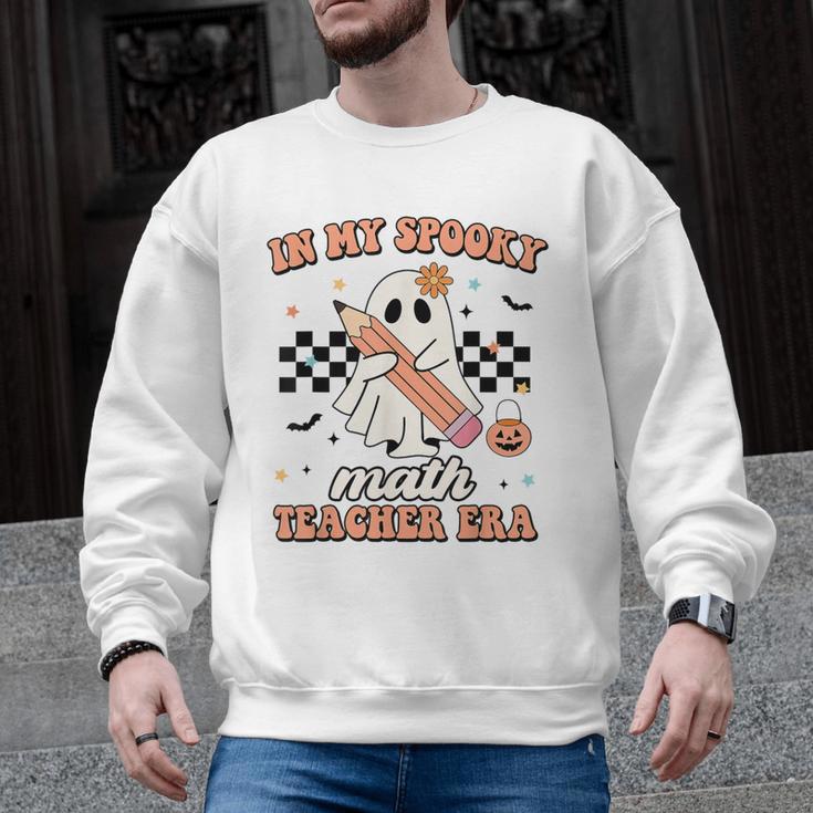 In My Spooky Math Teacher Era Groovy Retro Halloween Costume For Men Women Men Graphic Sweatshirt