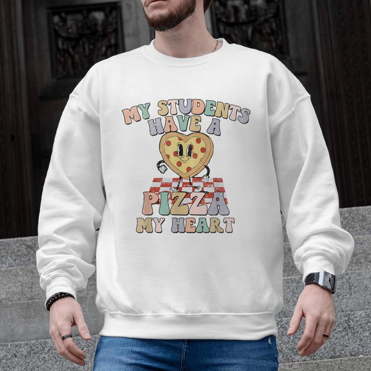 My Students Have A Pizza-My-Heart Valentines Day Teacher Men Graphic Sweatshirt