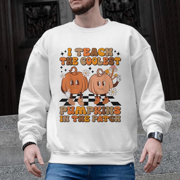 I Teach The Coolest Pumpkins In The Patch Teacher Halloween Men Graphic Sweatshirt
