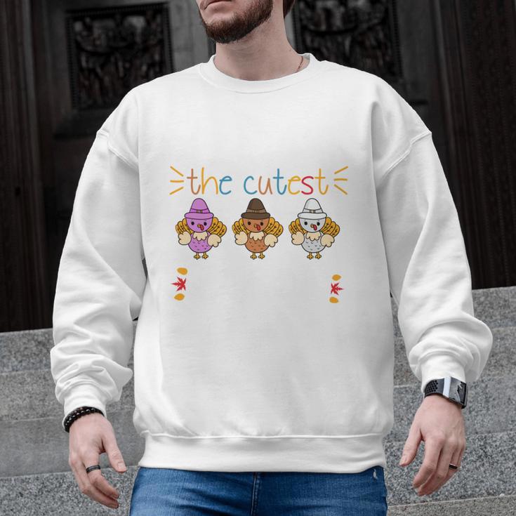 I Teach The Cutest Turkeys School Teachers Thanksgiving Men Graphic Sweatshirt