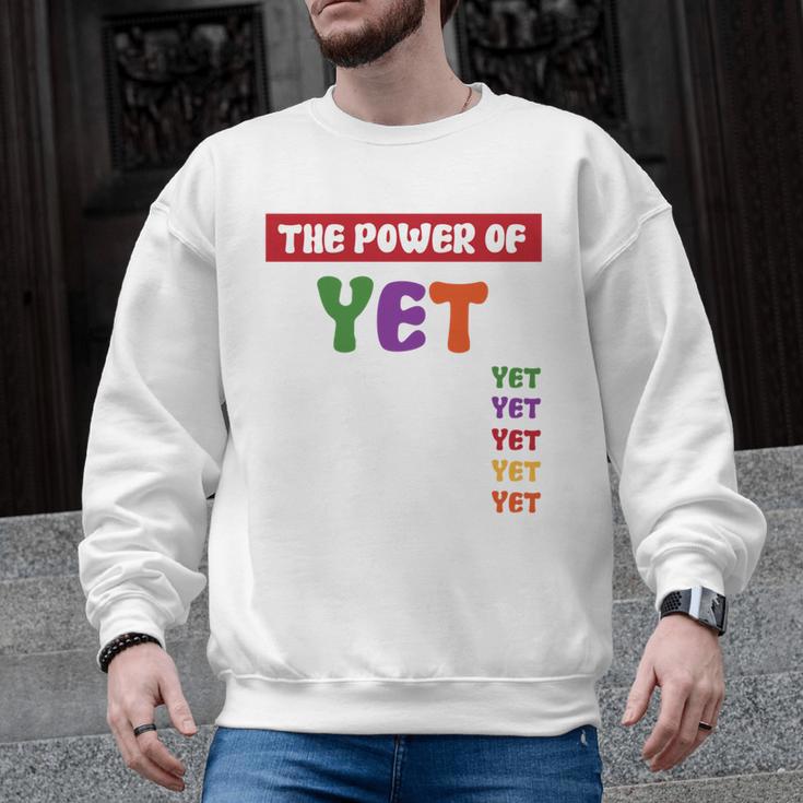 Teacher Growth Mindset Power Of Yet Men Graphic Sweatshirt