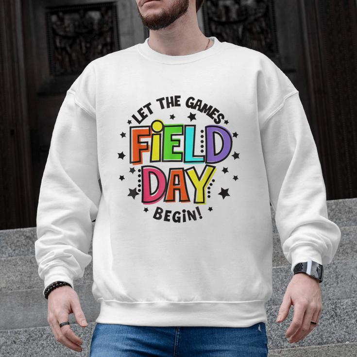 Teacher Student Field Day Let The Games Begin Field Day Men Graphic Sweatshirt