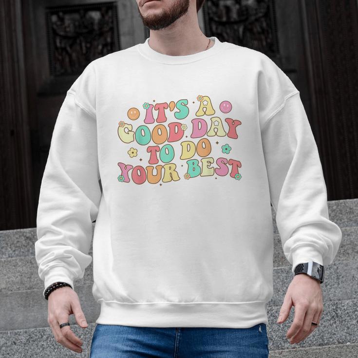 Teacher Testing Shirt It's A Good Day To Do Best Groovy Men Graphic Sweatshirt
