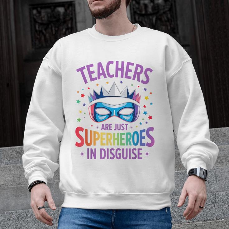 Teachers Are Just Superheroes In Disguise Back To School Men Graphic Sweatshirt