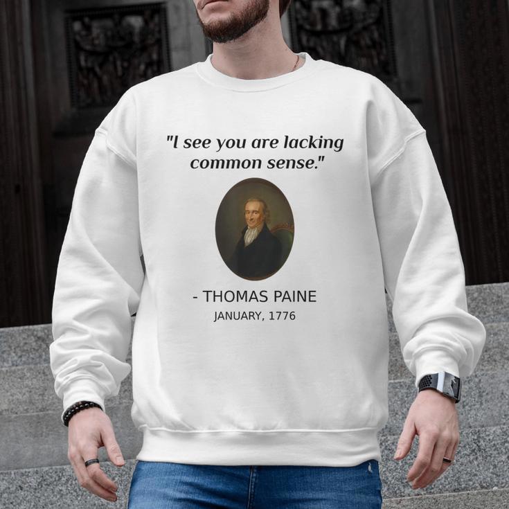 Thomas Paine Common Sense USA History Teacher Student Men Graphic Sweatshirt