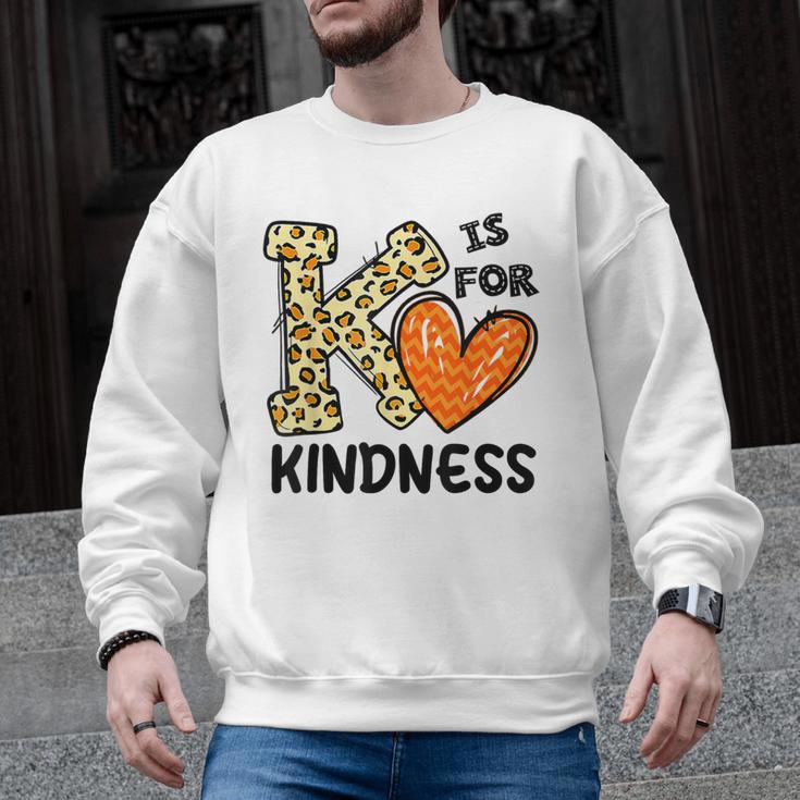 Unity Day K Is For Kindness Anti Bullying Orange Teacher Men Women Kids Men Graphic Sweatshirt